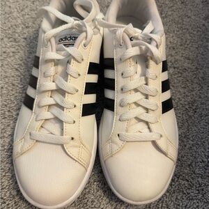 Adidas Classic Grand Court White and Black Sneakers